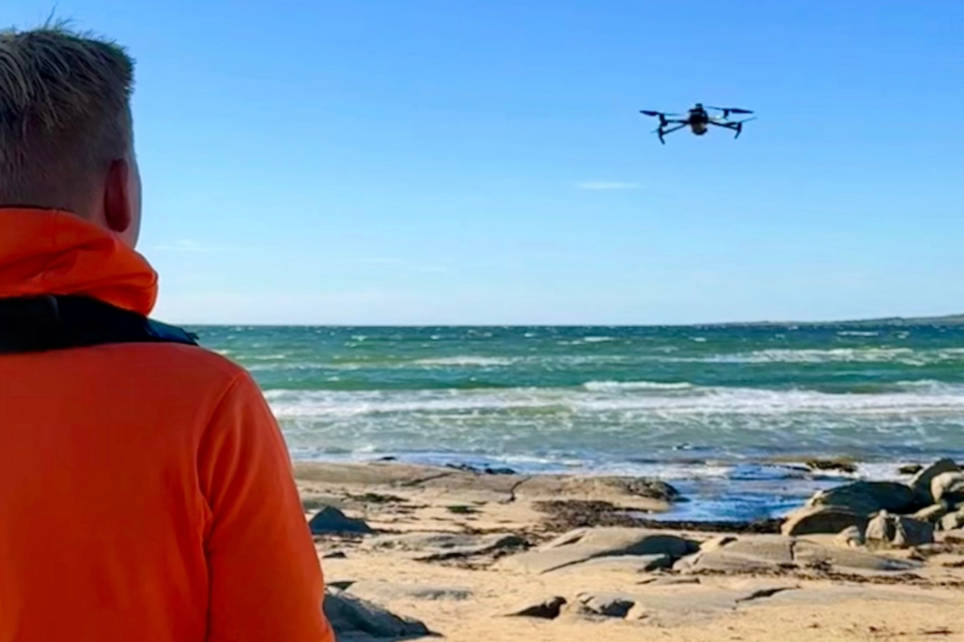 Skynaviq-drönare vid kustuppdrag